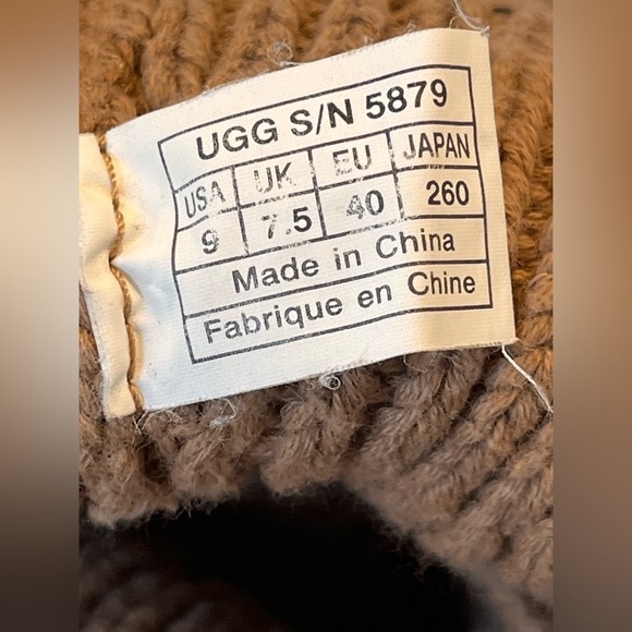 UGG ARGYLE KNIT SWEATER STYLE PULL ON BOOTS - Picture 13 of 14